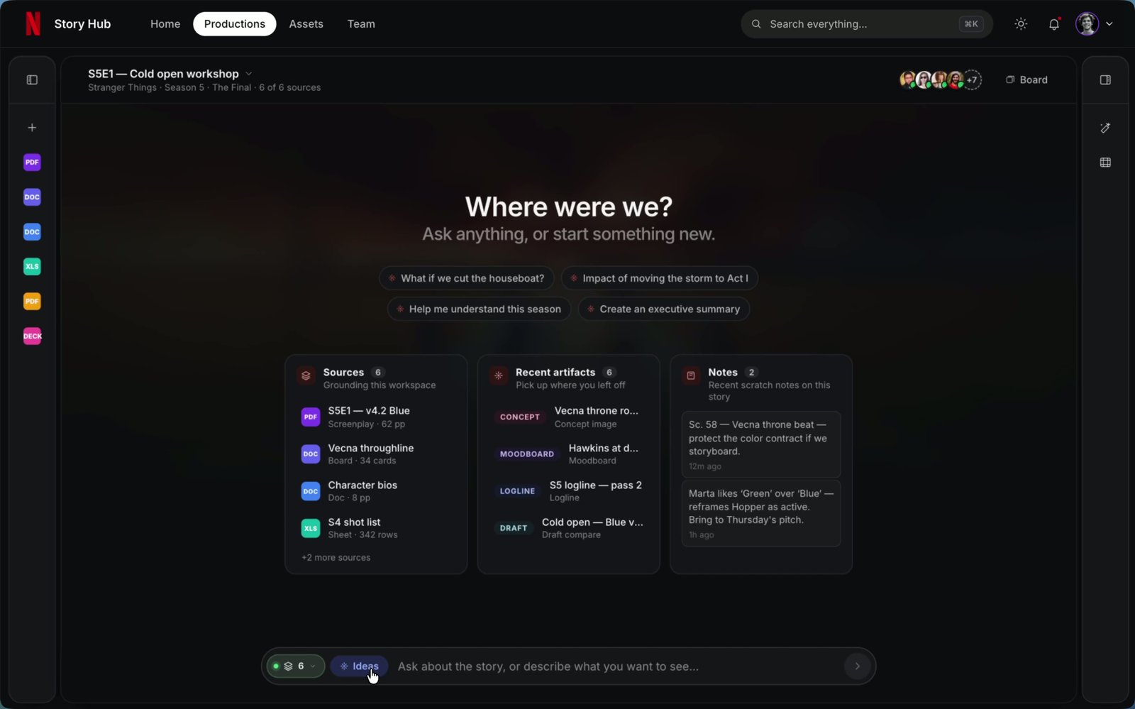 Generative AI for Story Development